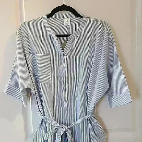 Blue striped dress - Picture 3 of 7